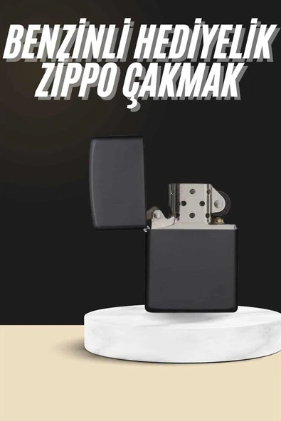 Erkeklere Özel Hediyelik Eşya Metalik Benzinli Çakmak Doldurulabilir ürün görseli 1