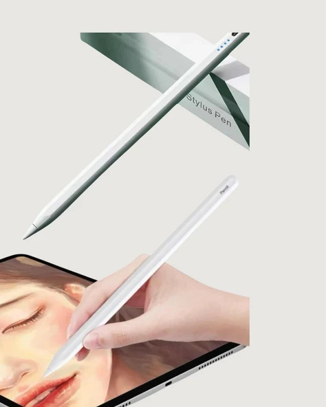 Yüksek Hassasiyetli Eğim Sensörlü Dijital Kalem – USB-C Hızlı Şarjlı ürün görseli 1