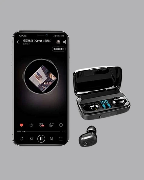 A10s Kablosuz Bluetooth Kulaklık – 1800mAh Powerbank Otomatik Eşleşme iOS/Android Uyumlu ürün görseli 1