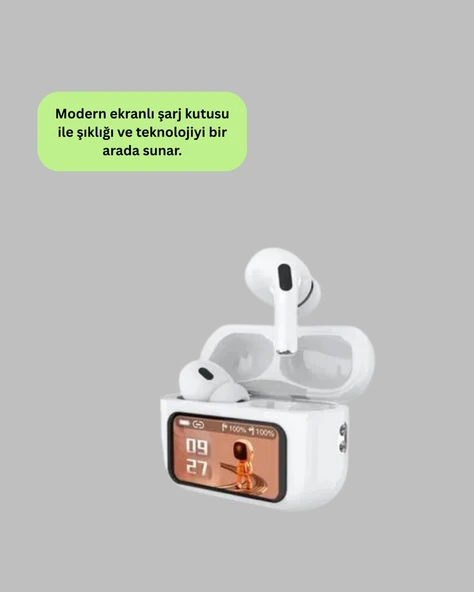 Yüksek Bass ve Güçlü Ses Özellikli Akıllı Bluetooth Kulaklık Dokunmatik Kontrol ürün görseli 1