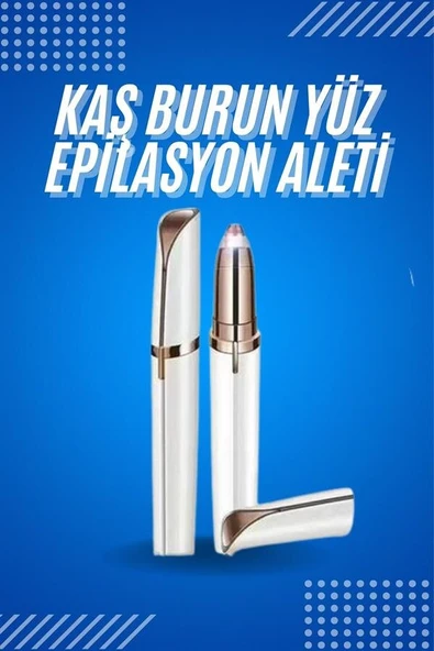 Tüy Kıl Alma Kaş Bıyık Unisex Yüz Bakım Epilasyon Aleti Pilli ürün görseli 1