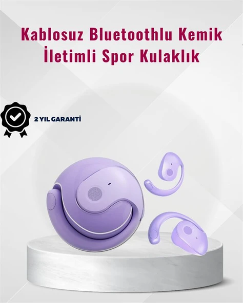 Bluetooth 5.3 Teknolojili Kablosuz Kemik İletimli Spor Kulaklık ürün görseli 1