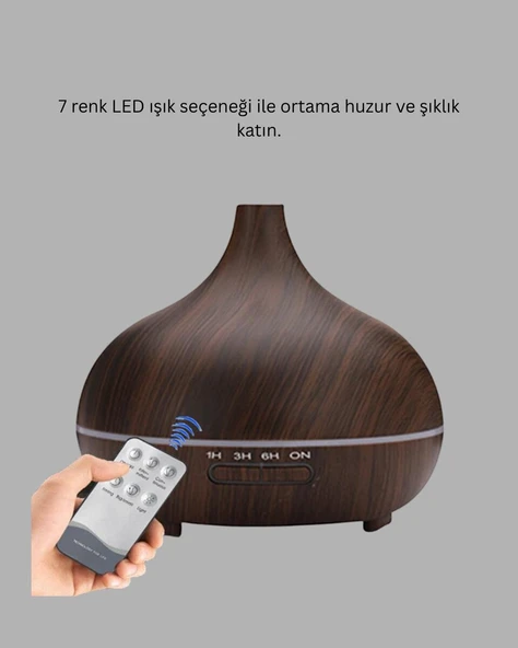 LED Işıklı Sessiz Çalışan Soğuk Buhar Nemlendirici ürün görseli 1