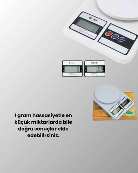 Taşınabilir Dijital Terazi – Çift Ölçü Birimi Destekli ürün görseli 1