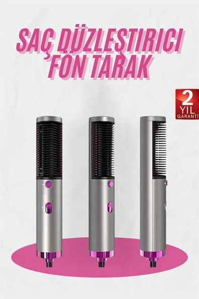 Fön Tarak Düzleştirici Seramik Kaplama Fön Makinesi Saç Kurutma ürün görseli 1
