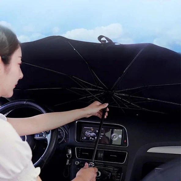 Kia Picanto Hyundai Getz VW Up! Renault Twingo Dacia Logan Uyumlu Oto Şemsiye ürün görseli 1