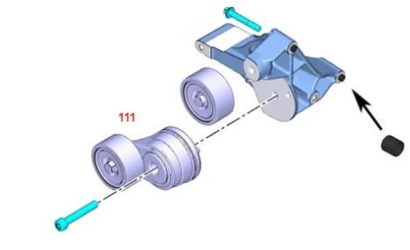 Ford Truck Kayıs Gergisi Komple - Ford Cargo / 1842-4142 Euro 6 - Orj-Fo Gc466a228ae ürün görseli 1