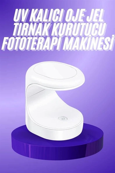 Seyehat Tipi Mini Oje Kurutucu Ultraviole Mor Işık Protez Tırnak Kurutucu ürün görseli 1