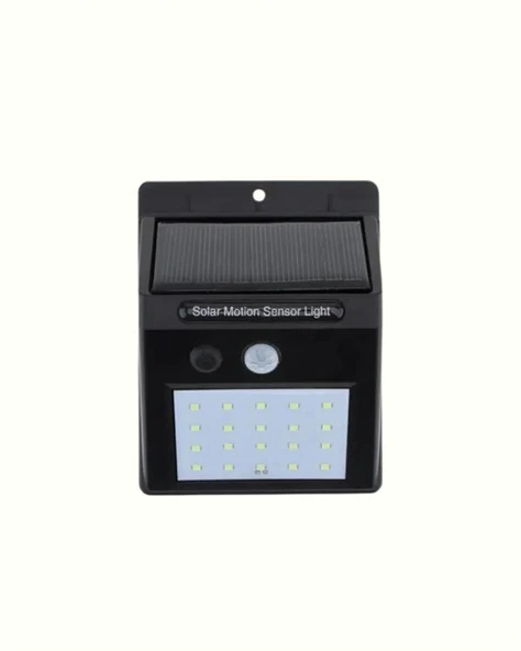 Hareket Sensörlü Solar Lamba | 120° Algılama Açısı 3-4 Metre Mesafe Suya Dayanıklı LED ürün görseli 1
