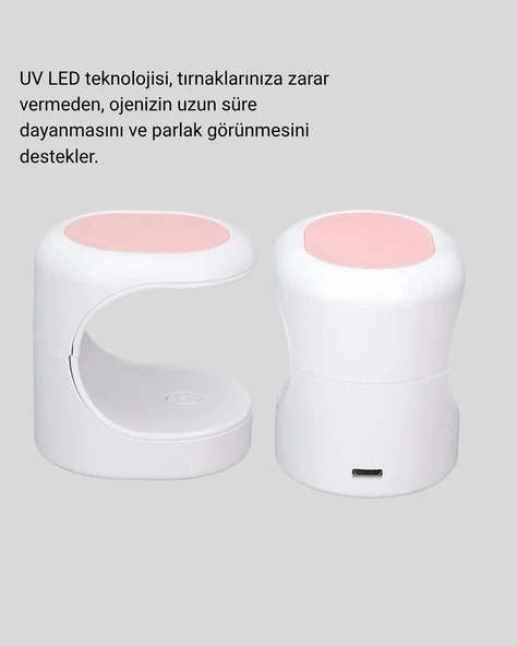 Taşınabilir Mini Oje Kurutma Makinesi 16W UV LED Hızlı Etkili Kurutucu ürün görseli 1