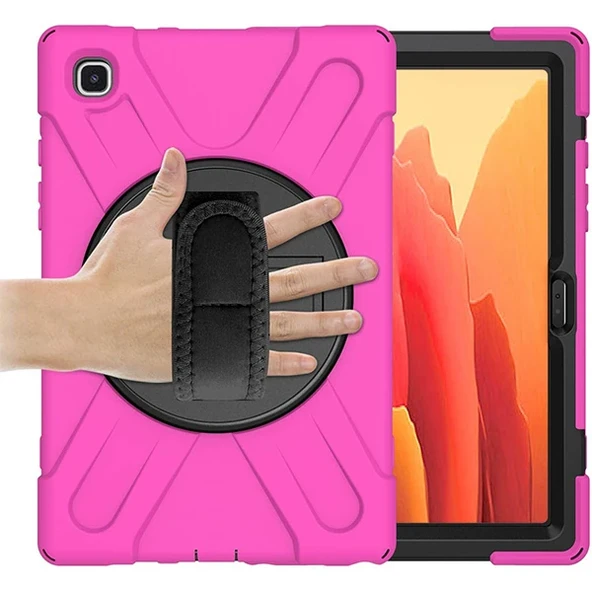 Galaxy Tab A7 10.4 SM-T500-T505-T507 Kılıf Shockproof 3 Katmanlı Standlı Zırh Kılıf Kalem Yerli-1852 ürün görseli 1