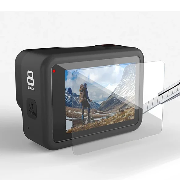 GOR Gopro Hero 8 2in1 Darbe Emici Ekran Koruyucu 2 SET-1852 ürün görseli 1
