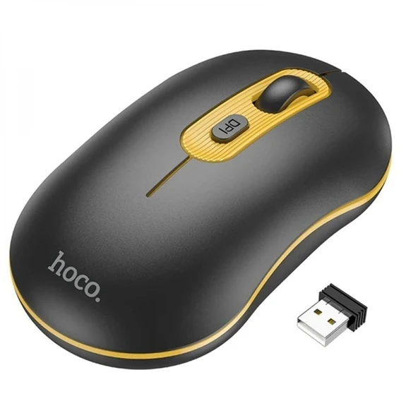 HOCO GM21 Platinium 1600dPi 2.4G Bluetooth Kablosuz Optik Mouse-1852 ürün görseli 1