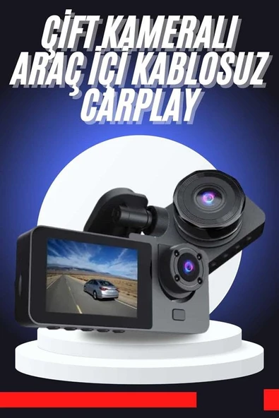 CarPlay Fotoğraf ve Video Kaydedici Araç İçi Kamera Ekranlı ürün görseli 1