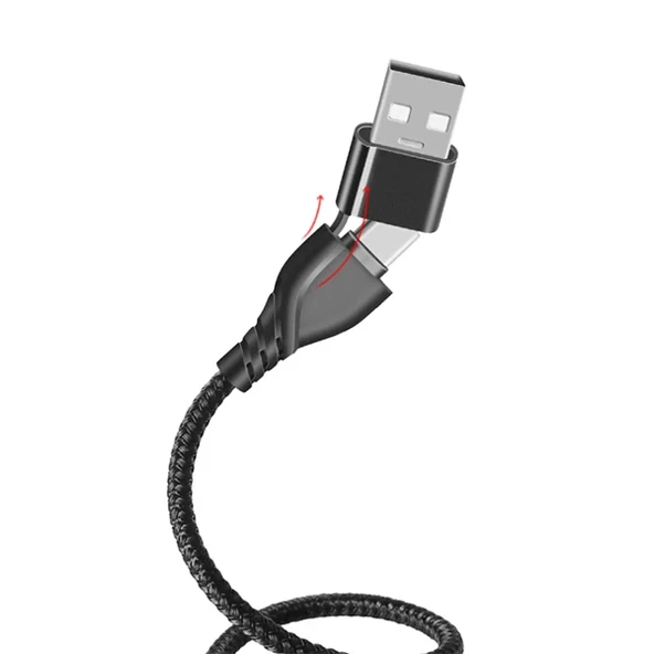 ALLY 2in1 USB Lightning To PD Kablosu+USB Kablo-1852 ürün görseli 1