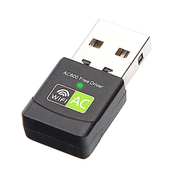 ALLY Çift Bant 600 Mbps 2.4 GHz +5 GHz USB Kablosuz Wifi Adaptör-1852 ürün görseli 1