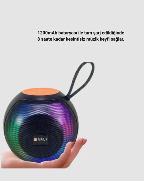 RGB Işıklı Bluetooth Hoparlör – 360° Stereo Ses ve 8 Saat Çalma Süresi ürün görseli 1
