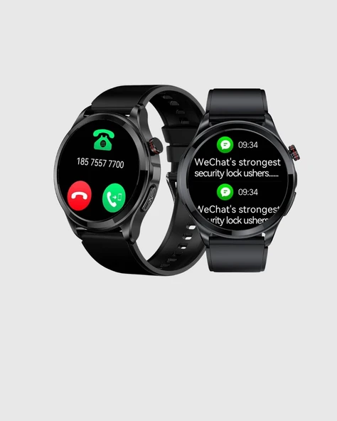 AMOLED Ekranlı Smartwatch – 3 Kordonlu Kalp Atış & Uyku Takipli Akıllı Saat ürün görseli 1