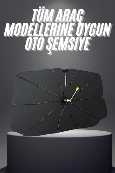 Yeni Nesil Tüm Araç Modellerine Uygun Oto Şemsiye Katlanabilir UV Işınlarına Karşı ürün görseli 1
