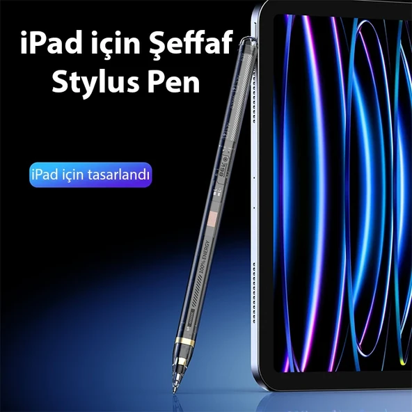 Dux Ducis SP-04 Manyetik Şarjlı Stylus Pen iPad Tablet Dokunmatik Kalem Transparent-1852 ürün görseli 1