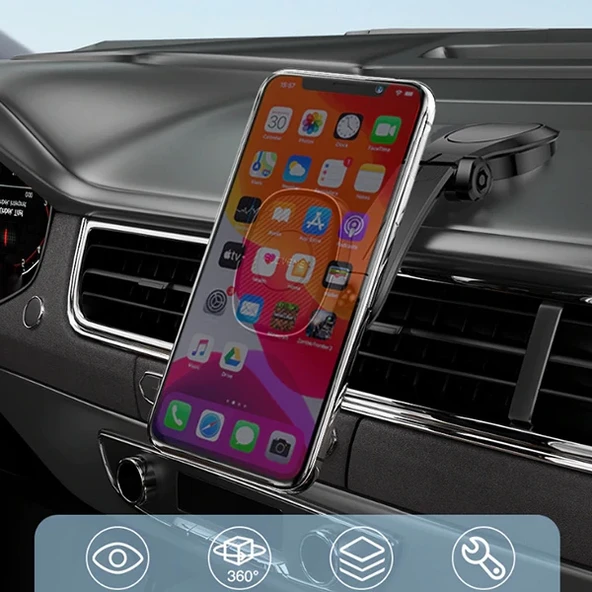 FLOVEME Manyetik Dashboard Mıkantıslı Araç Telefon Tutucu-1852 ürün görseli 1