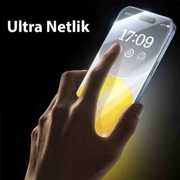 Baseus Crystalline iPhone 14 Pro için Parlama Önleyici Tempered Cam Ekran Koruyucu-1852 ürün görseli 1