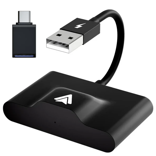Ally Usb+Type-C Android Kablosuz Carplay Adaptör Çevirici - Youtube Netflix Tiktok Video Yansıtıcı-1852 ürün görseli 1