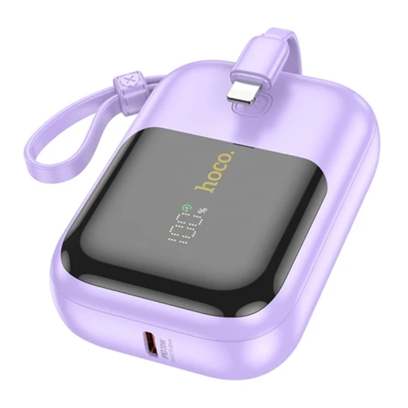HOCO Q20 Fountain 10000mAh 22.5W+PD20W Dijital Göstergeli Kablolu Powerbank-1852 ürün görseli 1