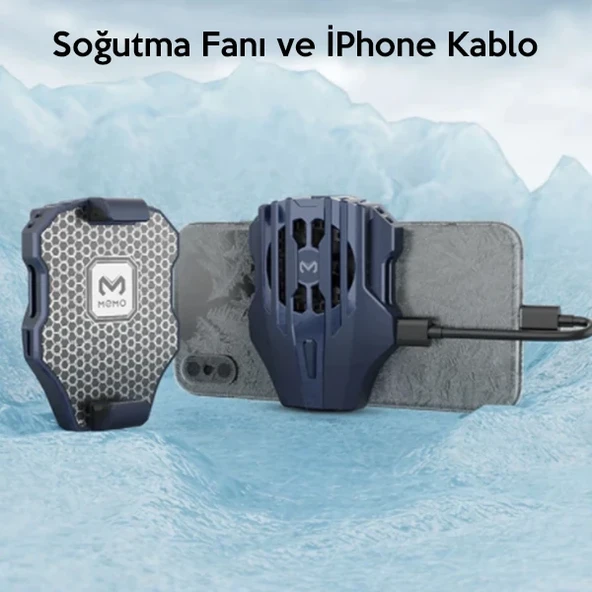 MEMO DL02  Telefonu Soğutma Fanı Radyatör (İPhone Kablo İle)-1852 ürün görseli 1