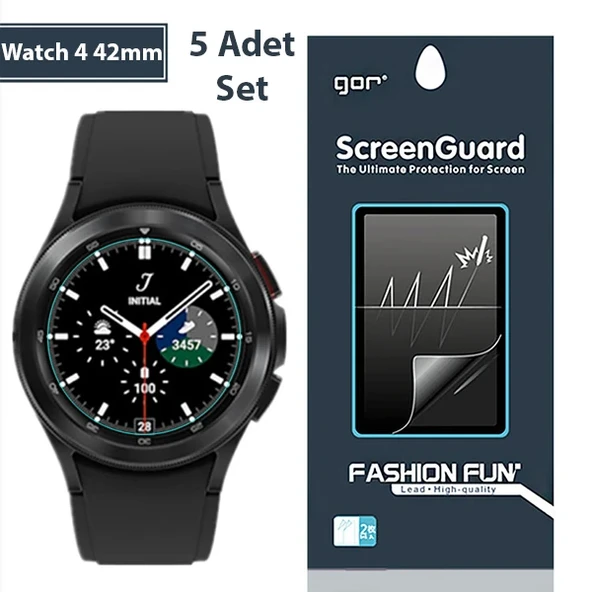Gor Sm Galaxy Watch 4 42mm Darbe Emici Ekran Koruyucu 5 Adet Set-1852 ürün görseli 1