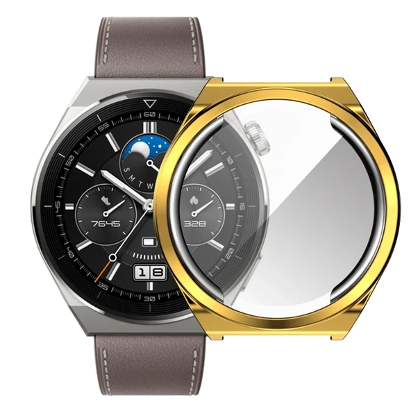 Ally Huaewei Watch GT 3 Pro 46mm Kılıf 360 Full Koruma Ultra İnce Silikon Kılıf-1852 ürün görseli 1