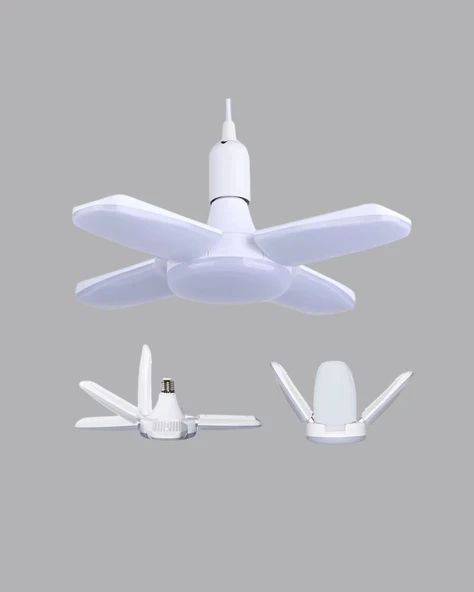 Tasarruflu Pervane LED Ampül 4 Kollu 60 Watt Geniş Alan Aydınlatma ürün görseli 1