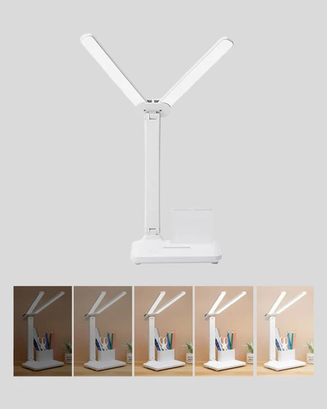LED Işıklı Masa Lambası – Göz Yormayan Kısılabilir ve Esnek Başlıklı ürün görseli 1