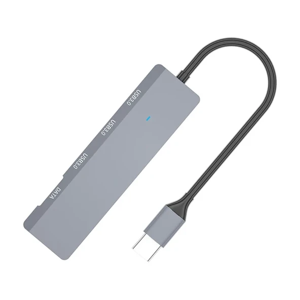 Ally ADS-309C 4in1 Type-C to USB + Type-C Hub Adaptör Çevirici Dönüştürücü Çoğaltıcı-1852 ürün görseli 1
