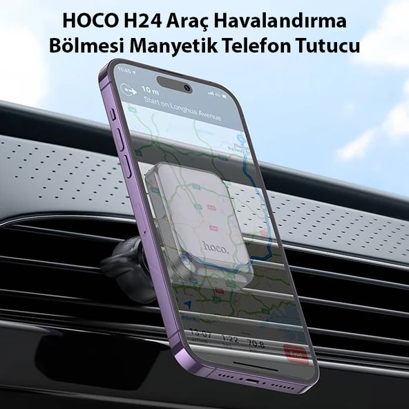 HOCO H24 Araç Havalandırma Bölmesi Manyetik Telefon Tutucu-1852 ürün görseli 1
