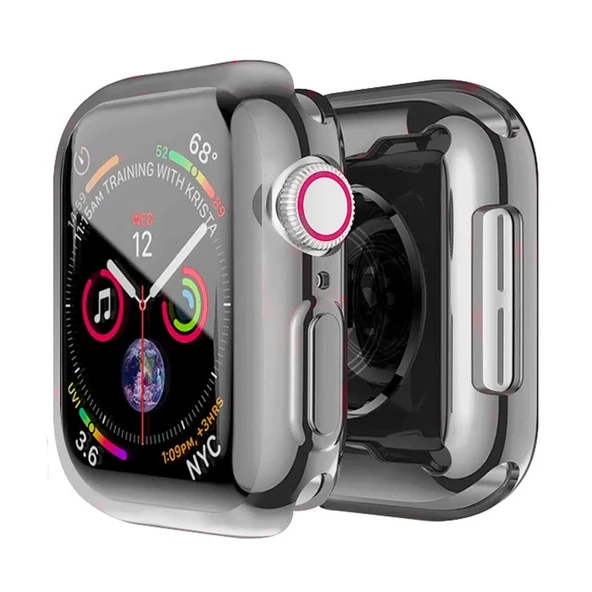 ALLY Apple Watch 7-8 41mm 360 Koruma Ultra Slim Silikon Kılıf-1852 ürün görseli 1