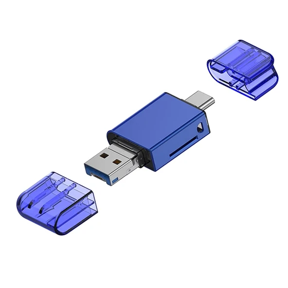 ALLY USB 3.0+Type-c+Lightning Sd Kart Okuyucu - Hızlı Card Reader-1852 ürün görseli 1