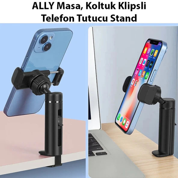 ALLY Masa Koltuk Klipsli Telefon Tutucu Stand-1852 ürün görseli 1