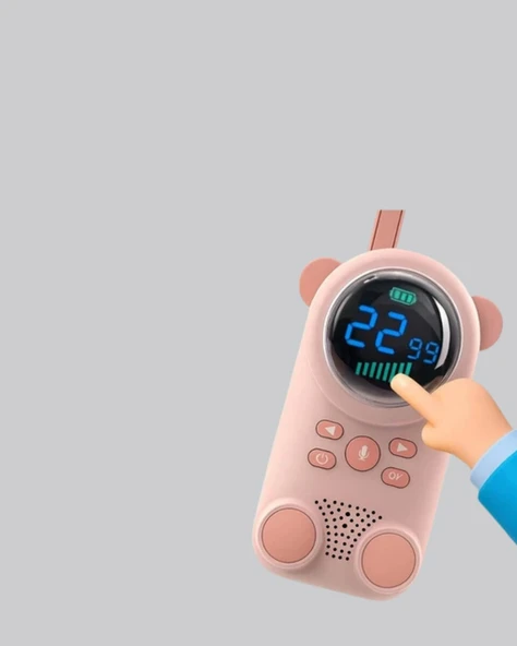 Bebek Telsizi LCD Ekran VOX İki Yönlü İletişim USB Şarj Hafif ürün görseli 1
