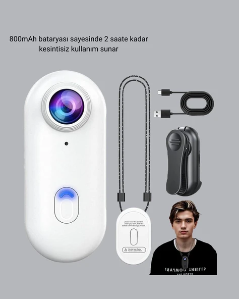 1080P Full HD Spor Kamerası 360° Klips ve WiFi Özellikli ürün görseli 1