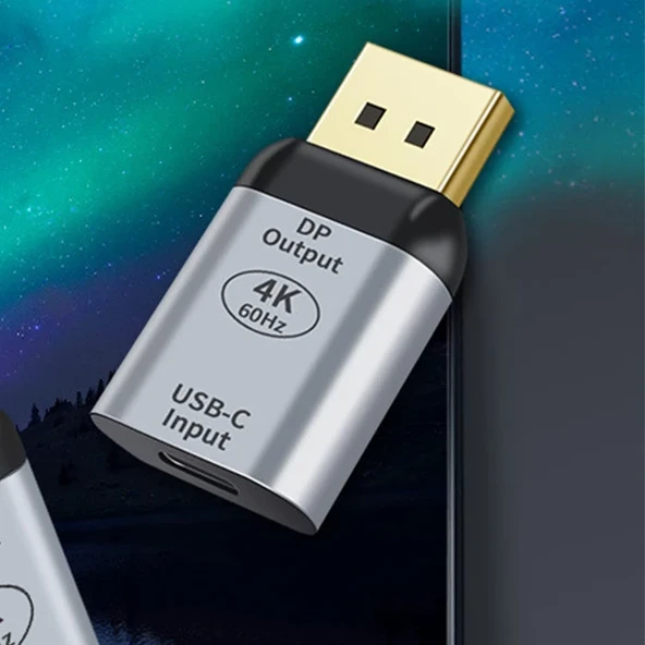 ALLY USB-C to DP 4K Dönüştürücü Adaptör 60Hz-1852 ürün görseli 1
