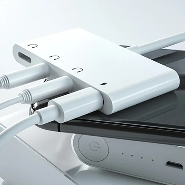ALLY Andriod Usb Type C 4in1 Otg Ses Adaptörü Çift DC 3.5MM Jack-1852 ürün görseli 1