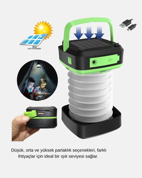 Taşınabilir Şarjlı LED Lamba – Dokunmatik Kontrol Üç Kademeli Işık ve Uzun Ömürlü Pil Performansı ürün görseli 1