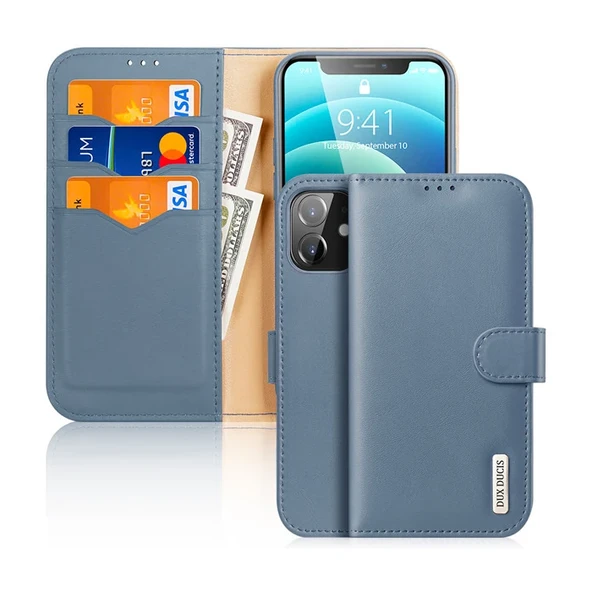 Dux Ducis iPhone 12 - 12 Pro Kılıf Mıknatıslı Cüzdanlı Deri Kılıf Hivo Series-1852 ürün görseli 1