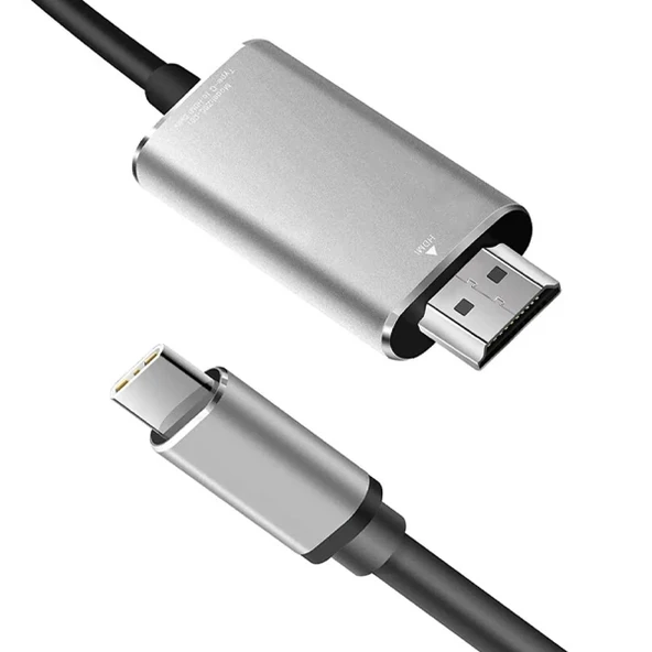 Ally Type-C to HDMİ 4K 60Hz Çevirici Görüntü Kablosu 1.8M - HDTV Projektör-1852 ürün görseli 1
