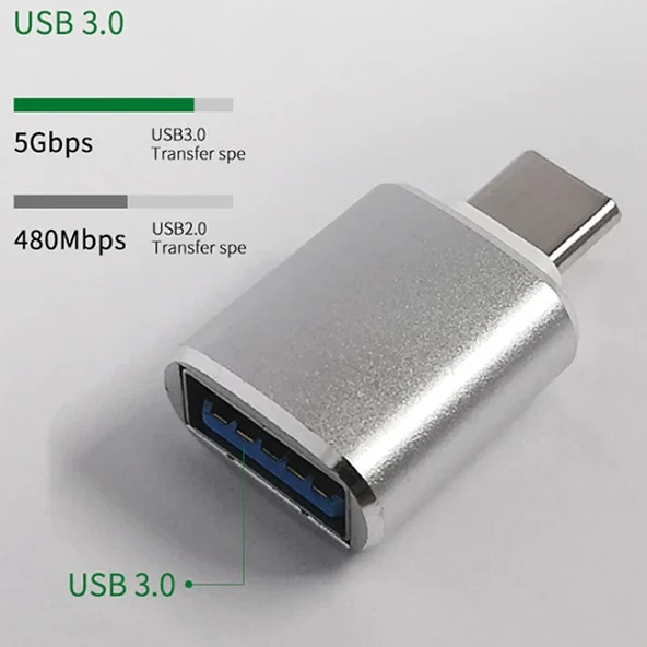 ALLY Usb Type-C Dönüştürücü Otg Adaptör-1852 - Resim 4