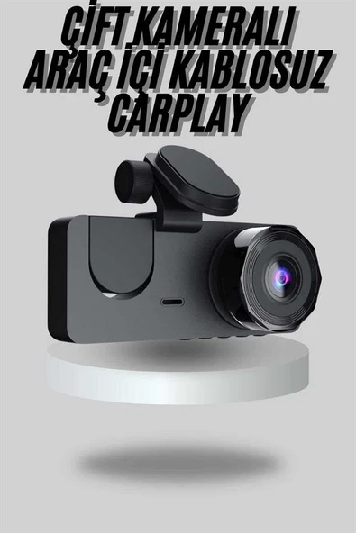 Araç İçi Dikiz Kamerası Sürüş Kaydedici 3 Lensli DVR Kamera ürün görseli 1