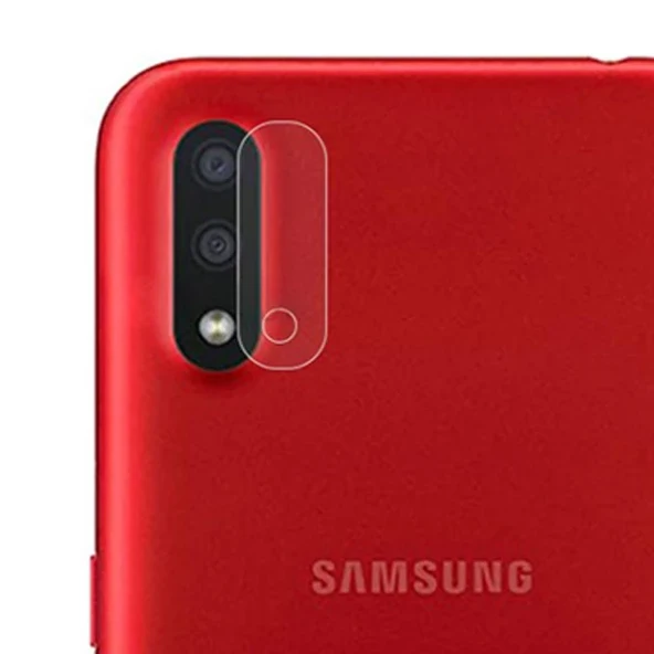 Ally Samsung Galaxy A01 Tempered Cam Kamera Koruyucu-1852 ürün görseli 1