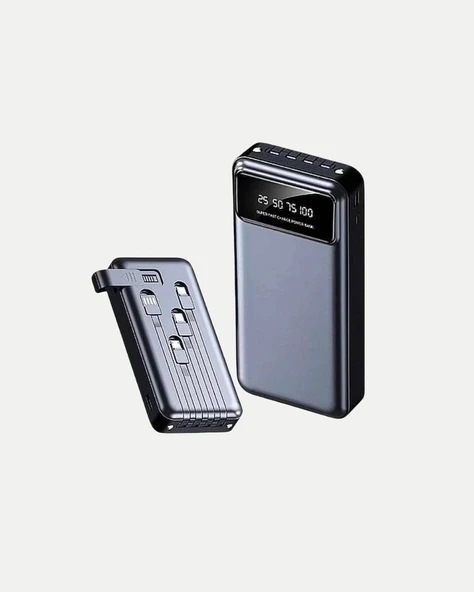Powerbank 20000 mAh 4 Çıkışlı Hızlı Şarjlı ve LED Göstergeli ürün görseli 1