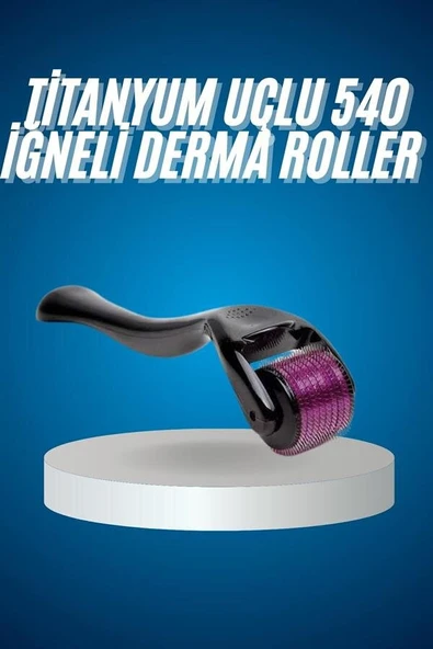 Titanyum Uçlu Derma Roller 540 İğneli 1 mm Gözenek Azaltıcı Akne İzlerine Uygun ürün görseli 1